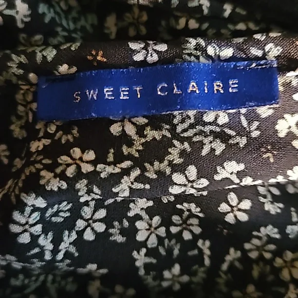 SWEET CLAIRE, 1X, Black, Floral Print,  Dress - Picture 6 of 6